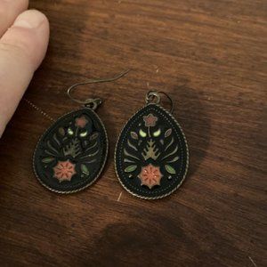 Bohemian teardrop earrings